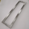 Manija de puerta de vidrio de acero inoxidable comercial al por mayor de tubo cuadrado de plata SSS