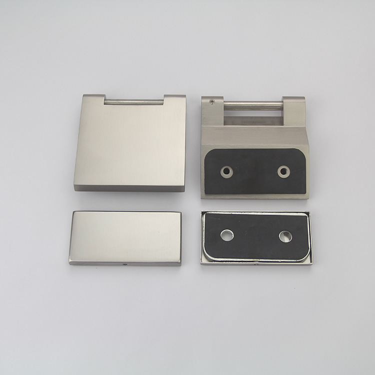 Bisagra de puerta de vidrio de acero inoxidable de 180 grados de vidrio a vidrio plano