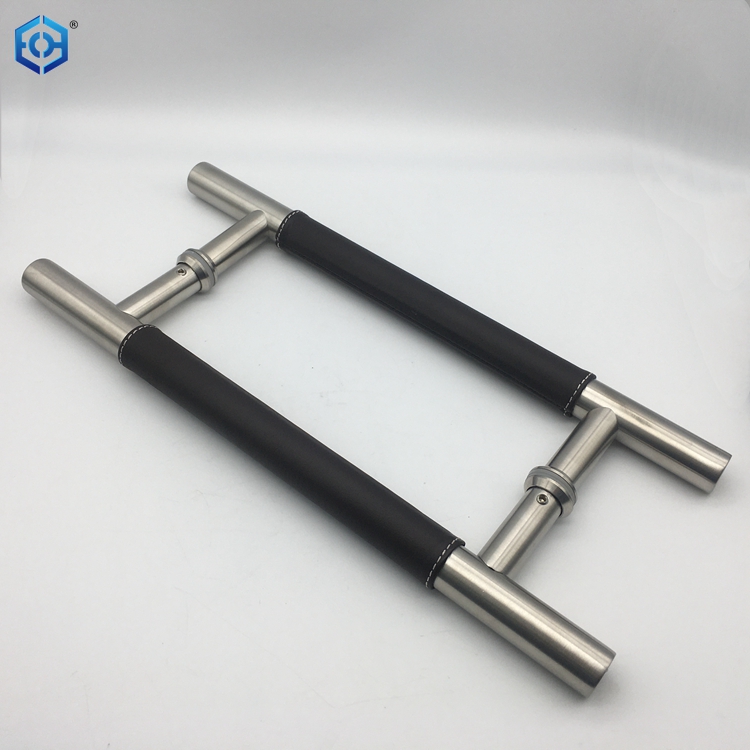 Tipo de acero inoxidable H Tipo de ducha Classic Glass Puerta manija con cuero