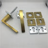 Chapado en oro Nuevo Casting SS304 Tirador de puerta de oro cuadrado hueco interior