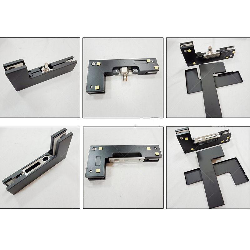 Fabricante profesional Puerta de vidrio Abrazazas Patch Accesorios sin marco Glass Abrazadera Clips de puerta Hardware de la bisagra de la puerta