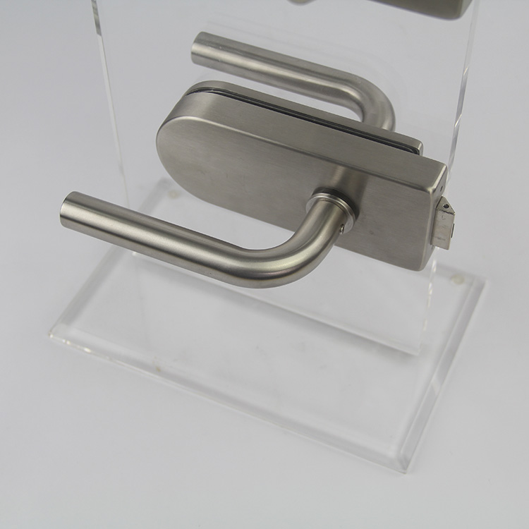 Cerradura de puerta de cristal corrediza exterior de oficina de acero inoxidable al por mayor