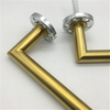 Cerraduras y manijas de la puerta de entrada del mejor hardware moderno de la puerta del acero inoxidable dorado