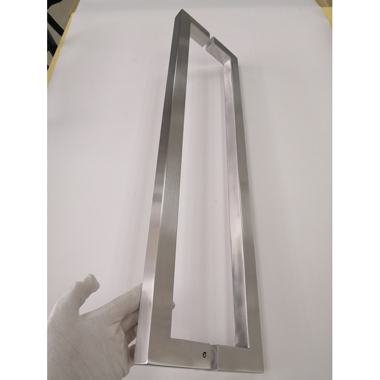 Manija de puerta de vidrio de acero inoxidable comercial al por mayor