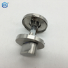 Pulgar Bloqueo de giro para cerraduras de puertas de baño con acabado de acero inoxidable cepillado rosa 52mm
