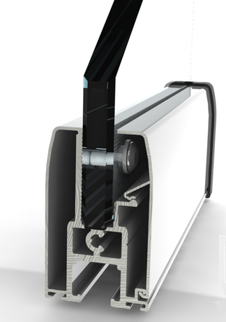 Las abrazaderas de la puerta deslizante plegable sin marco las bisagras