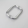 Tirador de cerradura de puerta de latón con hardware de vidrio de diseños populares de Chrome