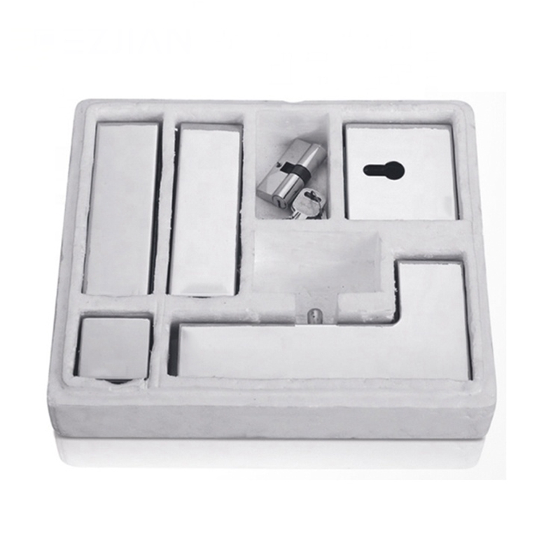 Accesorios de hardware de vidrio 304 Tapa de acero inoxidable e inferior Puerta de vidrio.