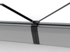 Hardware de puerta plegable de plástico negro